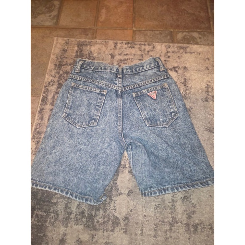 Vintage Guess Jeans Georges Marciano Acid Wash Denim Shorts Made in USA NO TAG - Picture 2 of 5